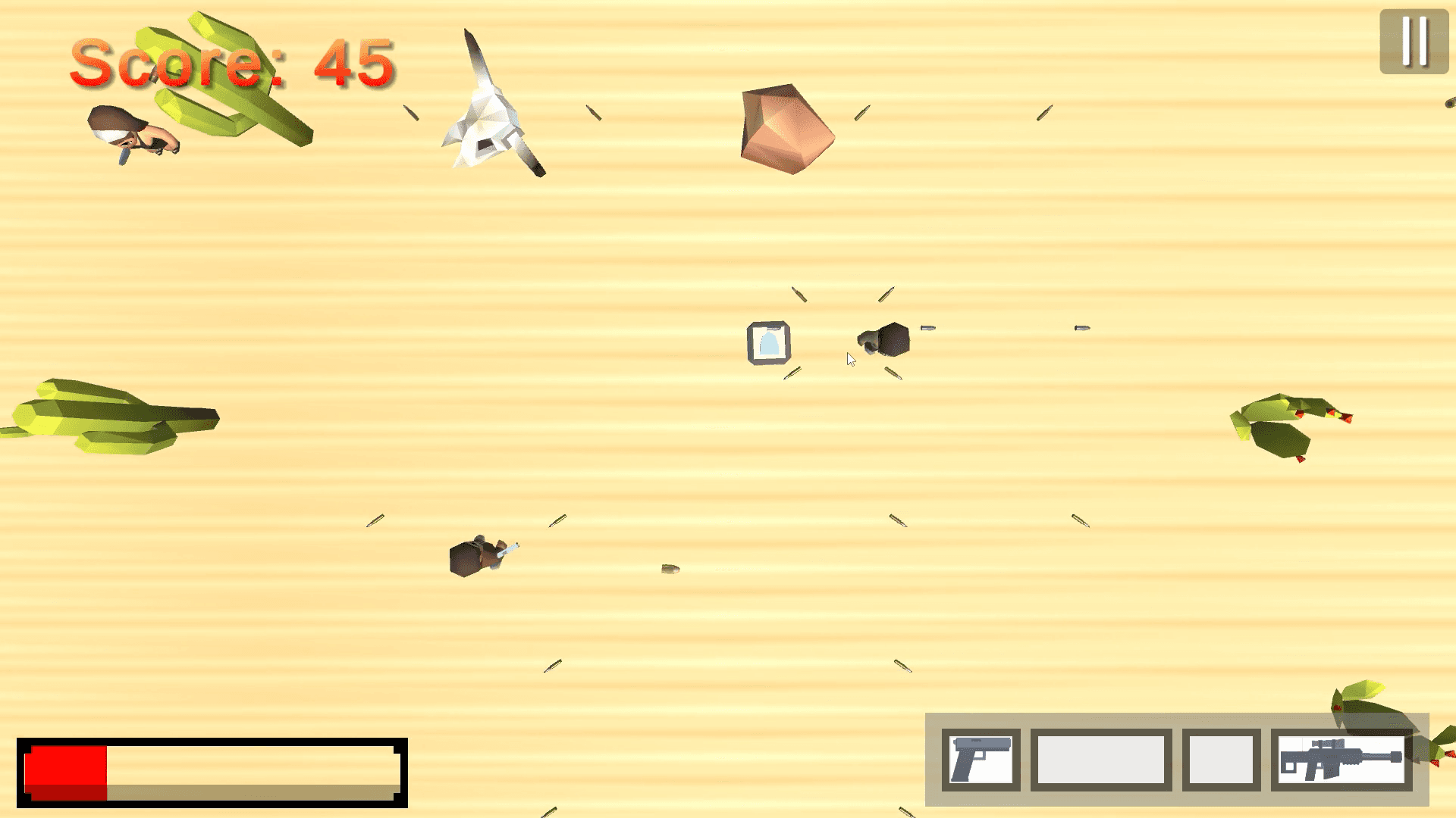 A screenshot of Crossy Survivor homepage